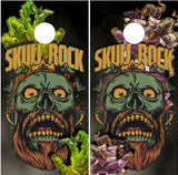 Skull Rock Zombie Claws Cornhole Wrap