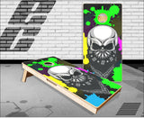 Skull Splatter Cornhole Boards
