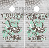 Sky Diving Cornhole Wrap