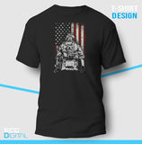 Soldier American Flag Unisex T-Shirt