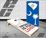 South Carolina Palmetto Virginia Cardinal 2 Cornhole Boards