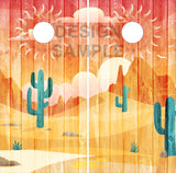 South Western Desert Cornhole Wrap