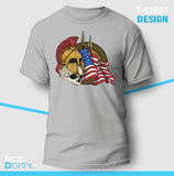 Spartan Skull Flag Unisex T-Shirt