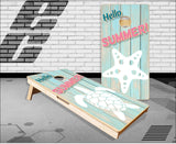 Summer Beach Turtle Starfish Wood Cornhole Boards