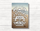 Summer is a State of Mind Beach Wood Print