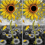 Sunflower Turtles Cornhole Wrap