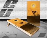 Surfer Beach Sunset Cornhole Boards