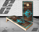 Swordfish Wood Compass Cornhole Boards