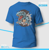 T Rex Dinosaur Rip Kids Unisex T-Shirt