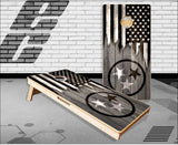 Tennessee Flag Black Cornhole Boards