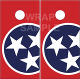 Tennessee Large Star Cornhole Wrap