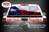 Texas Flag Rivets Rear Window Wrap