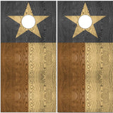 Texas Flag Stained Cornhole Wrap