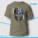 Thin Blue Line Skull Protect Unisex T-Shirt