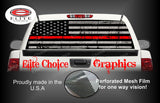 Thin RED Line Flag Rear Window Wrap