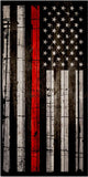 Thin Red Line Flag Wood UV Direct Print Cornhole Tops