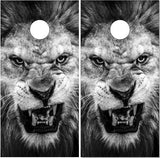 Tiger Black White UV Direct Print Cornhole Tops