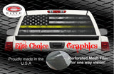Tow Truck  Distressed Thin Yellow Line Flag Rear Window Wrap