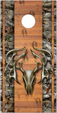 Tribal Buck Skull Camo Cornhole Wrap