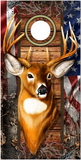 Trophy Deer Camo Flag Cornhole Wrap