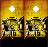 Trout Fish Cornhole Tops