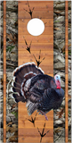 Turkey Wood Planks Camo UV Direct Print Cornhole Tops