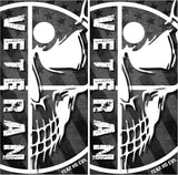 Veteran No Evil Military Skull Flag Cornhole Wrap