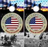 Vietnam Vets Flag Cornhole Wrap