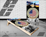 Vietnam Vets Flag Cornhole Boards