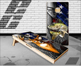 Walleye Deer American Blades Cornhole Boards