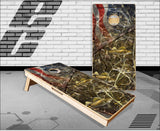 Walleye Fish Flag Cornhole Boards