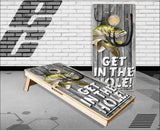 Walleye Fish Hole Wood Cornhole Boards