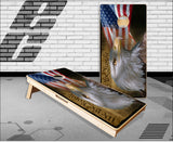 We The People Eagle Flag Cornhole Boards