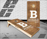 Wedding Letter Oak Wood Cornhole Boards