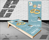 Wedding Polaroid Photo Cornhole Boards