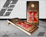 Wedding Wood Dark 2 Cornhole Boards