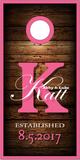 Wedding Wood Letter Color Cornhole Wrap