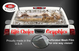 Whitetail Buck Obliteration Buck Snow Camo Rear Window Wrap