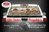 Whitetail Buck Obliteration Skull Camo Rear Window Wrap