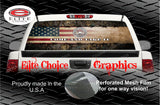 Wicked Wire 2nd Amendment Camo Flag Rear Window Wrap