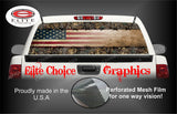 Wicked Wire Camo Flag Rear Window Wrap