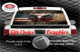 Wicked Wire Gun Wings Camo Flag Rear Window Wrap