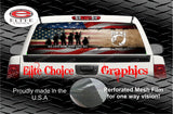 Wicked Wire POW Patriotic Vets Flag Rear Window Wrap