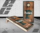 Wood Letter Name Cornhole Boards