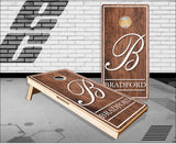 Wood Letter Cornhole Boards