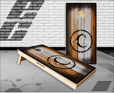 Wood Plank Letter Cornhole Boards