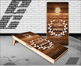Wreath Date Cornhole Boards