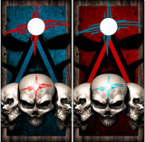 Zia Skulls Cornhole Wrap