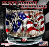 American Buck Obliteration Buck Vinyl Hood Wrap Bonnet Decal Sticker Graphic Universal Fit
