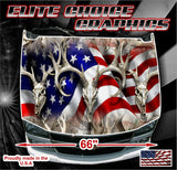 American Buck Obliteration Vinyl Hood Wrap Bonnet Decal Sticker Graphic Universal Fit